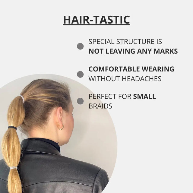 Mini Haargummis Schwarz Grau 20er Set von Bellody