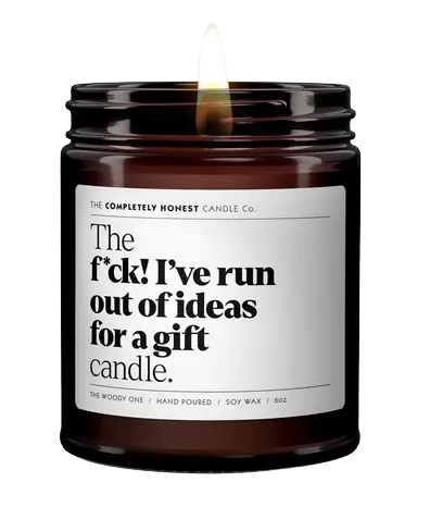 F*ck I've run out of ideas for a gift von The Completely Honest Candle