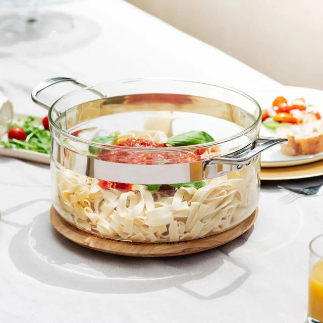 Kochtopf tief mit Deckel Glas 24cm von Mastrad