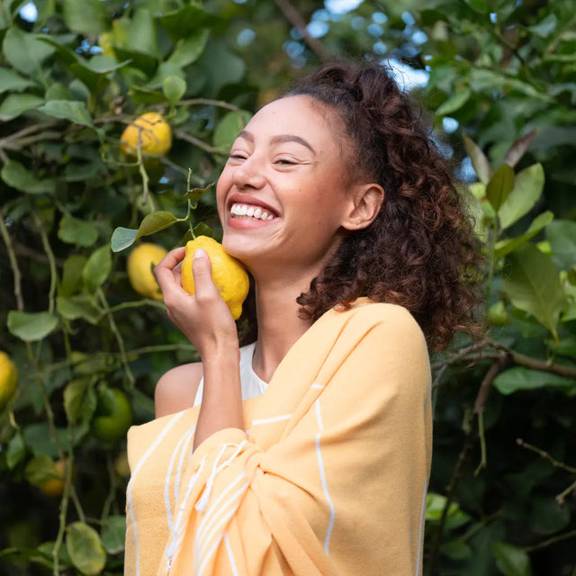 Hamamtuch Baumwolle Recycelt 100x200cm Honey - Sultan von Fit-Flip