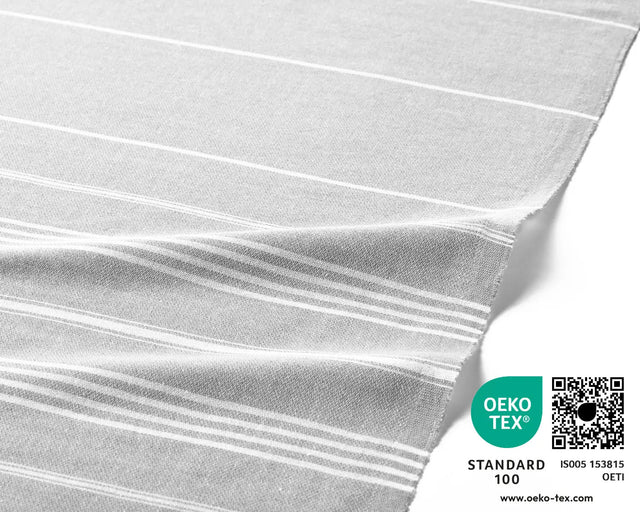 Hamamtuch Baumwolle Recycelt 100x200cm Light Grey - Sultan von Fit-Flip