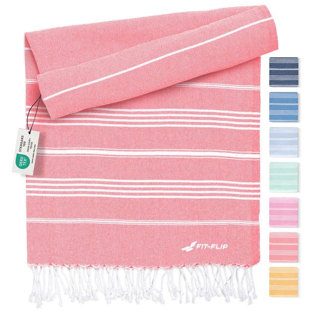 Hamamtuch Baumwolle Recycelt 100x200cm Coral - Sultan von Fit-Flip