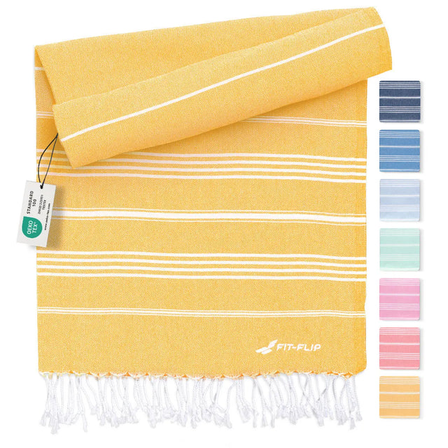 Hamamtuch Baumwolle Recycelt 100x200cm Honey - Sultan von Fit-Flip