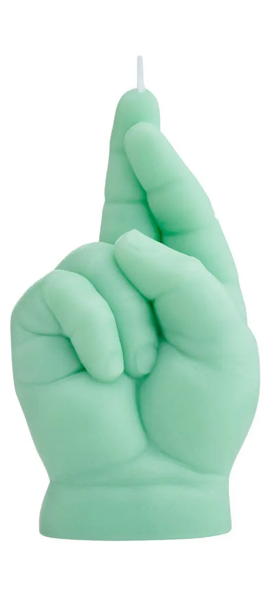 Baby Crossed Fingers Grün von Candle Hand