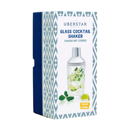 Cocktail Shaker Glas Silber von Uberstar
