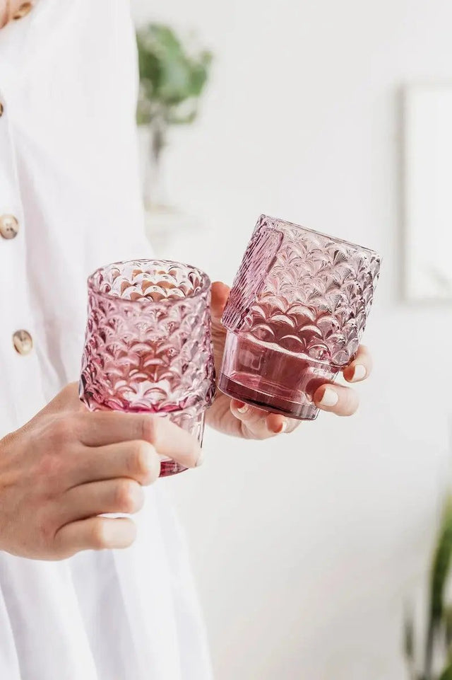 Fischgläser Stapelbar pink von Uberstar