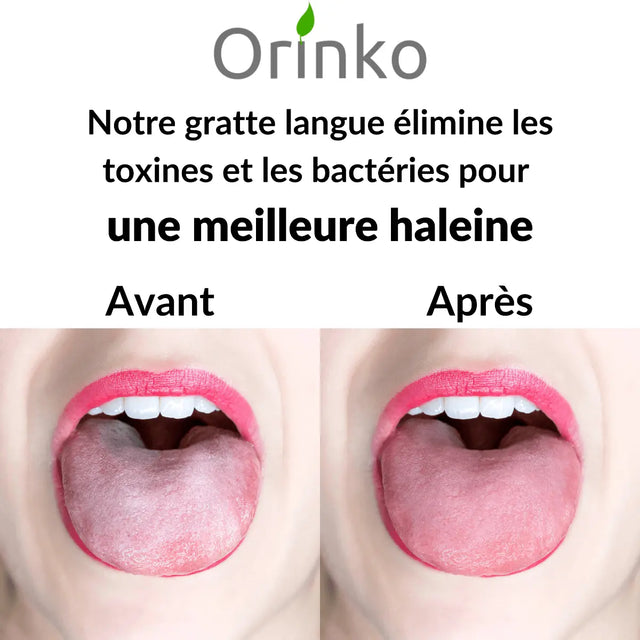 Zungenschaber Kupfer inkl. Baumwollbeutel von Orinko