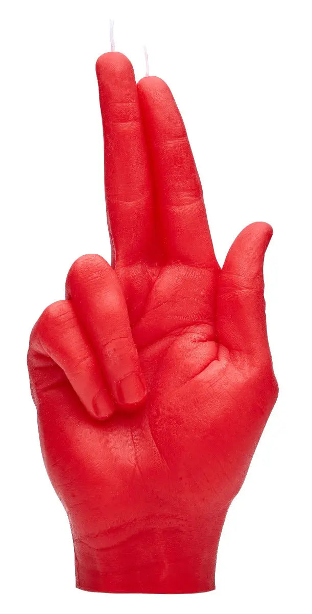 Gun fingers Rot von Candle Hand