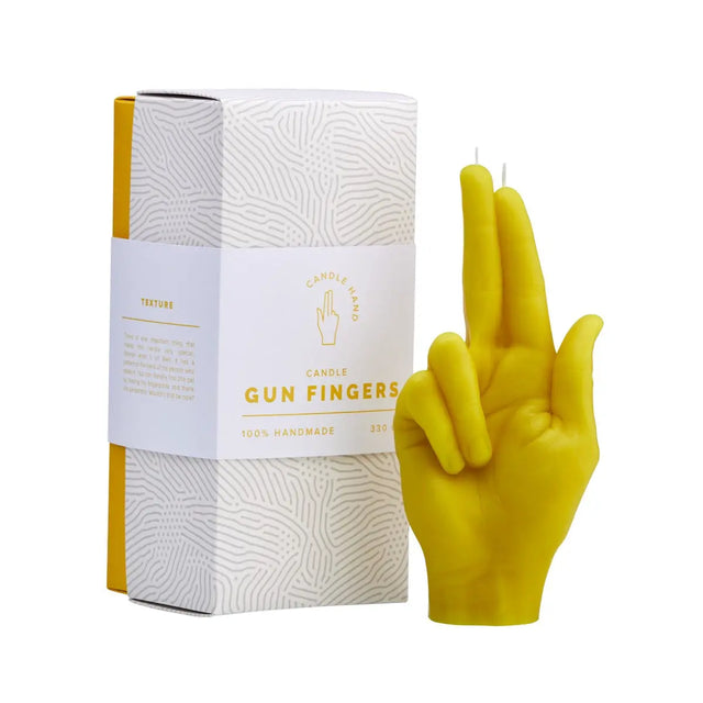 Gun fingers Rot von Candle Hand