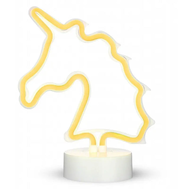 Neonlampe Einhorn gelb von Happy Lamp