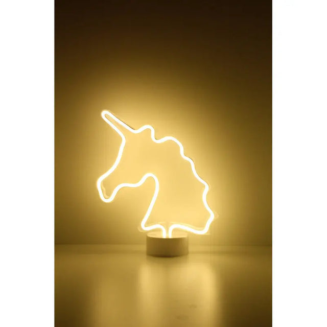 Neonlampe Einhorn gelb von Happy Lamp