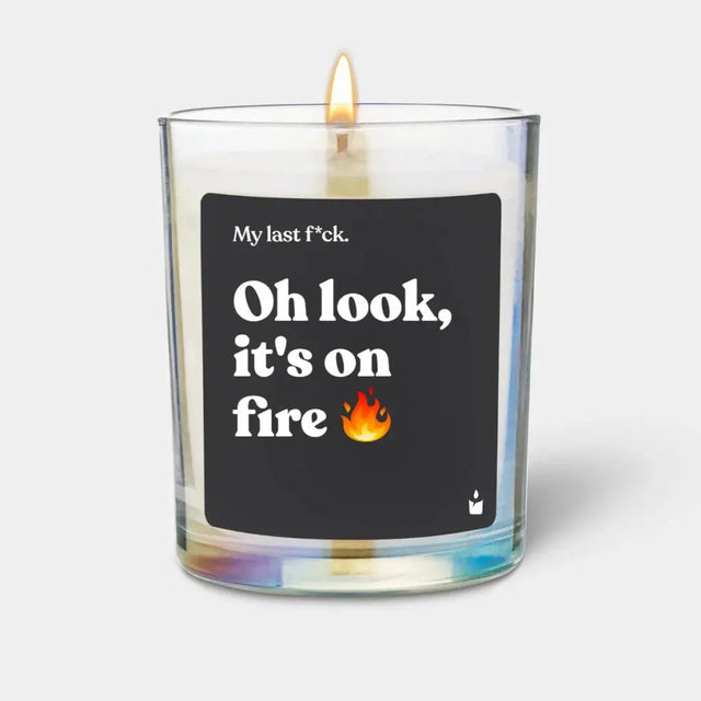 Duftkerze Rainbow Flowery Oh look, it's on fire von ChattyCandles