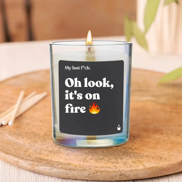 Duftkerze Rainbow Flowery Oh look, it's on fire von ChattyCandles