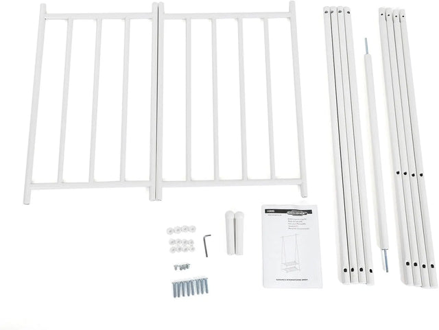 Kleiderständer mit Ablagen Metallgestell Cremeweiss von Songmics