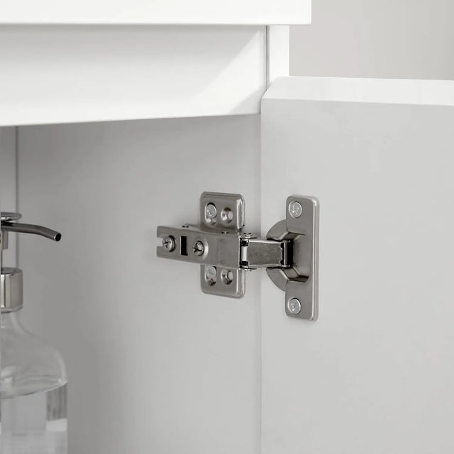 Badezimmerschrank mit Schublade verstellbar Weiss von Songmics