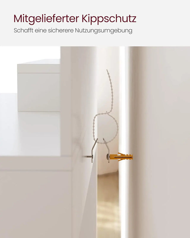 Schminktisch mit Spiegel und Ablagen Weiss von Songmics