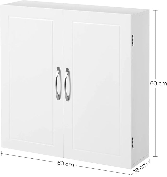 Badezimmerschrank wandmontiert verstellbar wolkenweiss von guteszeug.ch