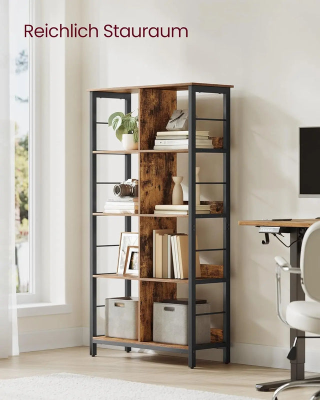 Regal mit 4 Ebenen vintagebraun von Songmics