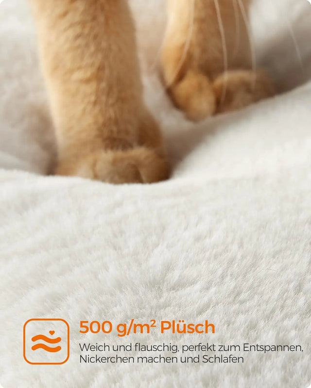 Kratzbaum mit Höhle und Liegeflächen vintagebraun von Songmics