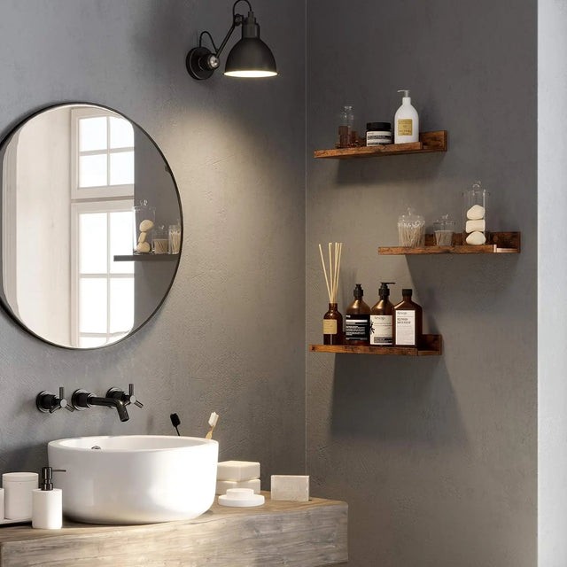 Hängeregal Set rustikales Braun von Songmics