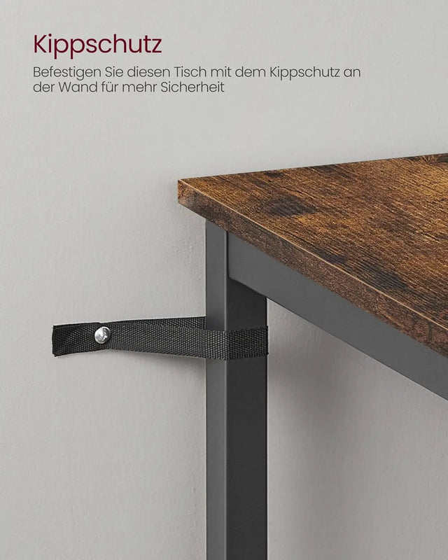 Bartisch quadratisch Industriestil rustikales Braun von guteszeug.ch