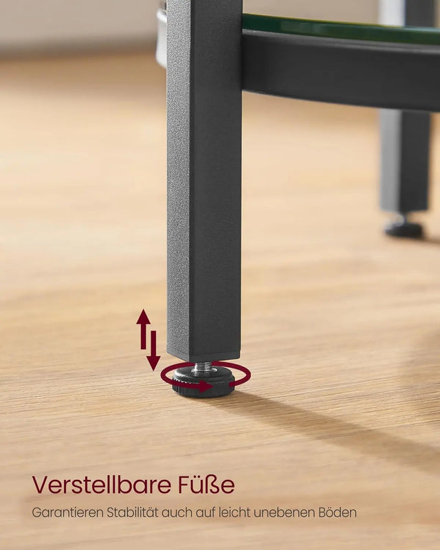 Beistelltisch mit 2 Ebenen marmorweiss von Songmics