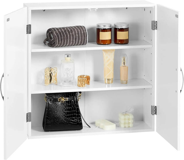 Badezimmerschrank wandmontiert verstellbar wolkenweiss von guteszeug.ch