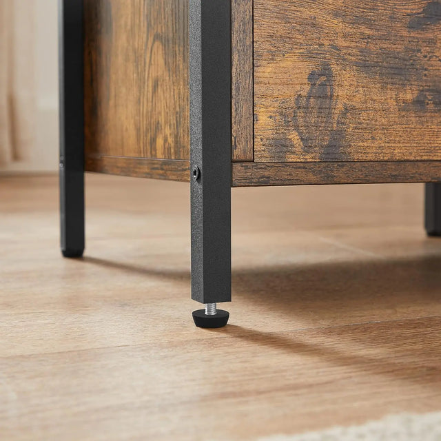 Nachttisch mit Schubladen Industrie-Design Vintagebraun-Schwarz von Songmics