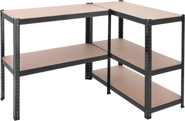 Schwerlastregal mit Stahlgestell Schwarz von Songmics