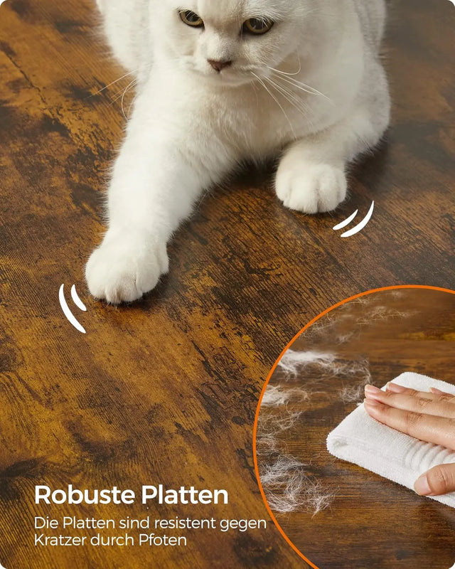 Kratzbaum mit Höhle und Liegeflächen vintagebraun von Songmics