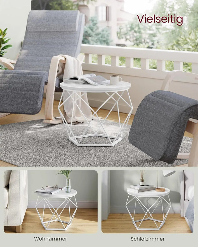 Couchtisch Set modern abnehmbar schneeweiss von Songmics