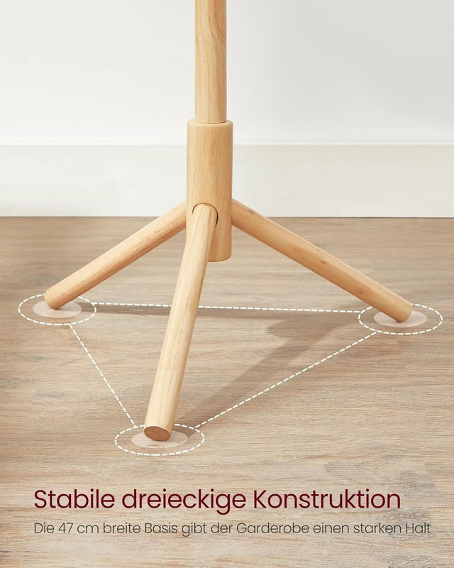 Garderobenständer Massivholz Baumform Naturfarben von Songmics