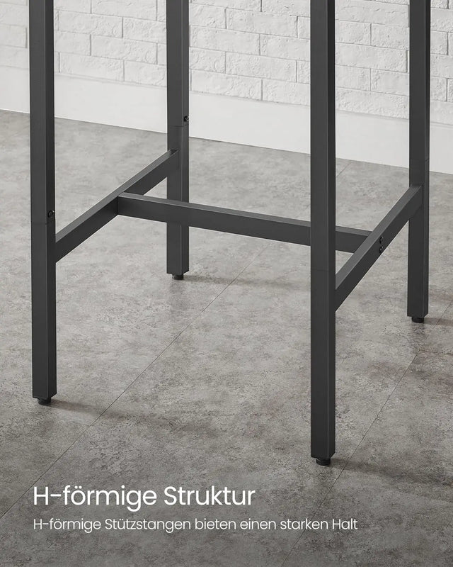 Bartisch quadratisch Industriestil rustikales Braun von guteszeug.ch