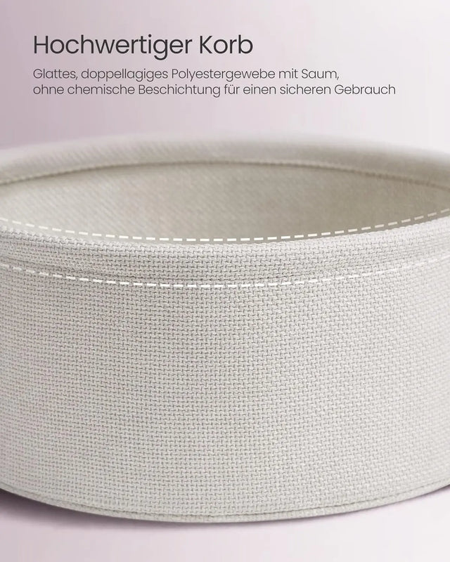 Beistelltisch rund mit Stauraum pastellrosa von Songmics