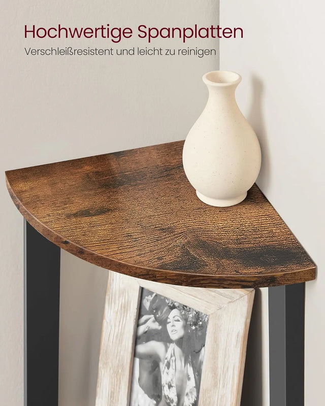 Eckregal im Industrial-Design vintagebraun-schwarz von Songmics