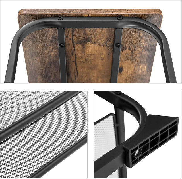 Schuhbank Holzoptik Vintage Braun von Songmics