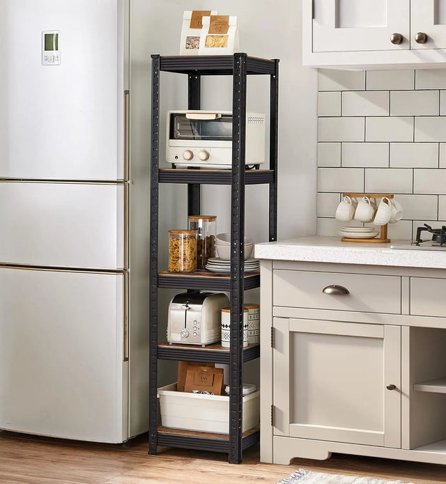 Standregal mit 5 Ablagen vintagebraun von Songmics