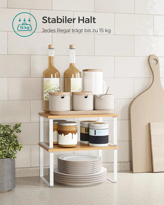 Gewürzregal Küchen-Organizer Set wolkenweiss von Songmics
