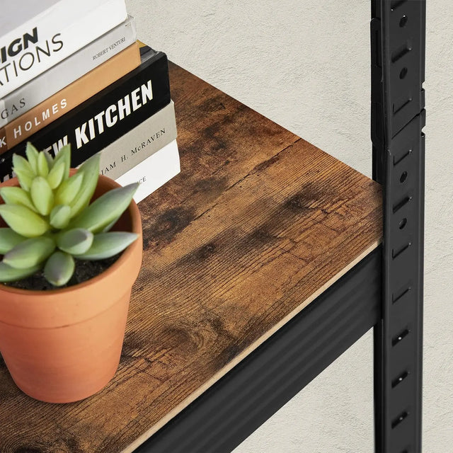 Standregal mit 5 Ablagen vintagebraun von Songmics