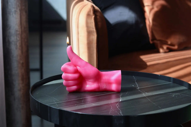 Thumbs Up Pink von Candle Hand