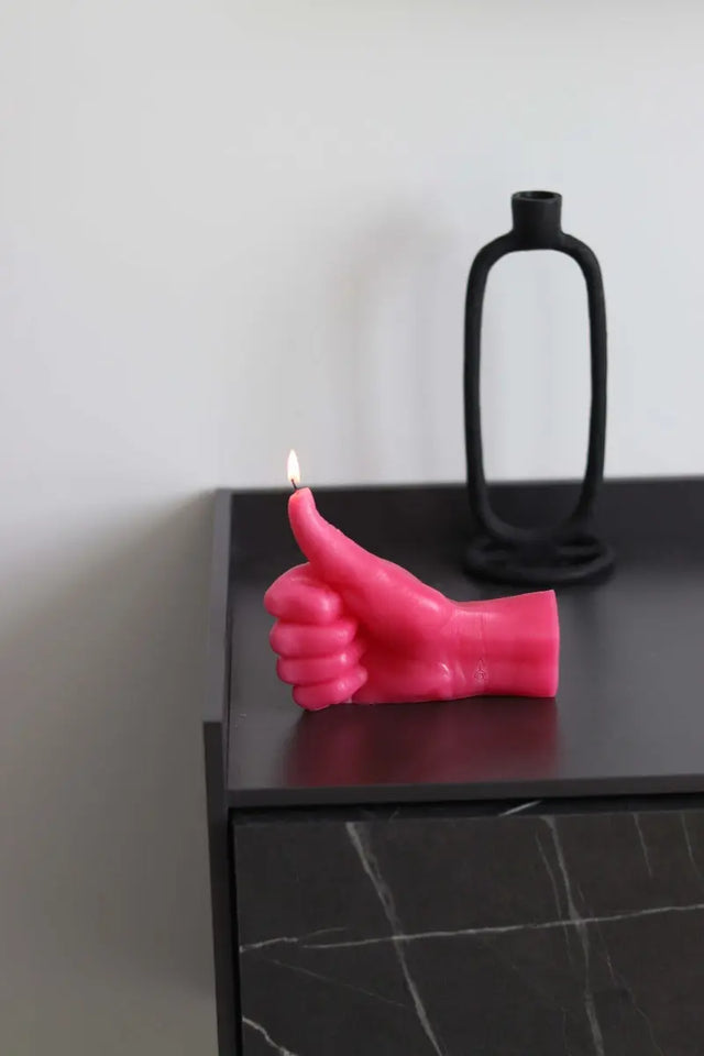 Thumbs Up Pink von Candle Hand