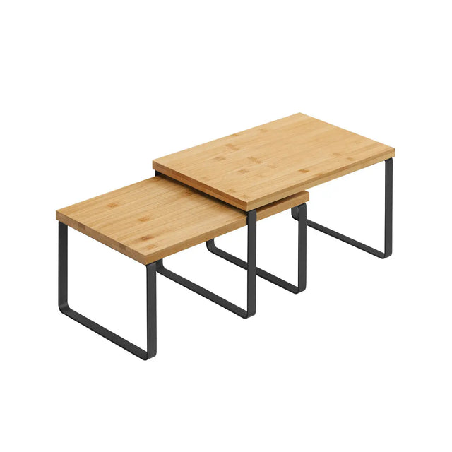 Schrank-Organisationsregal 2er Set Holz von Songmics