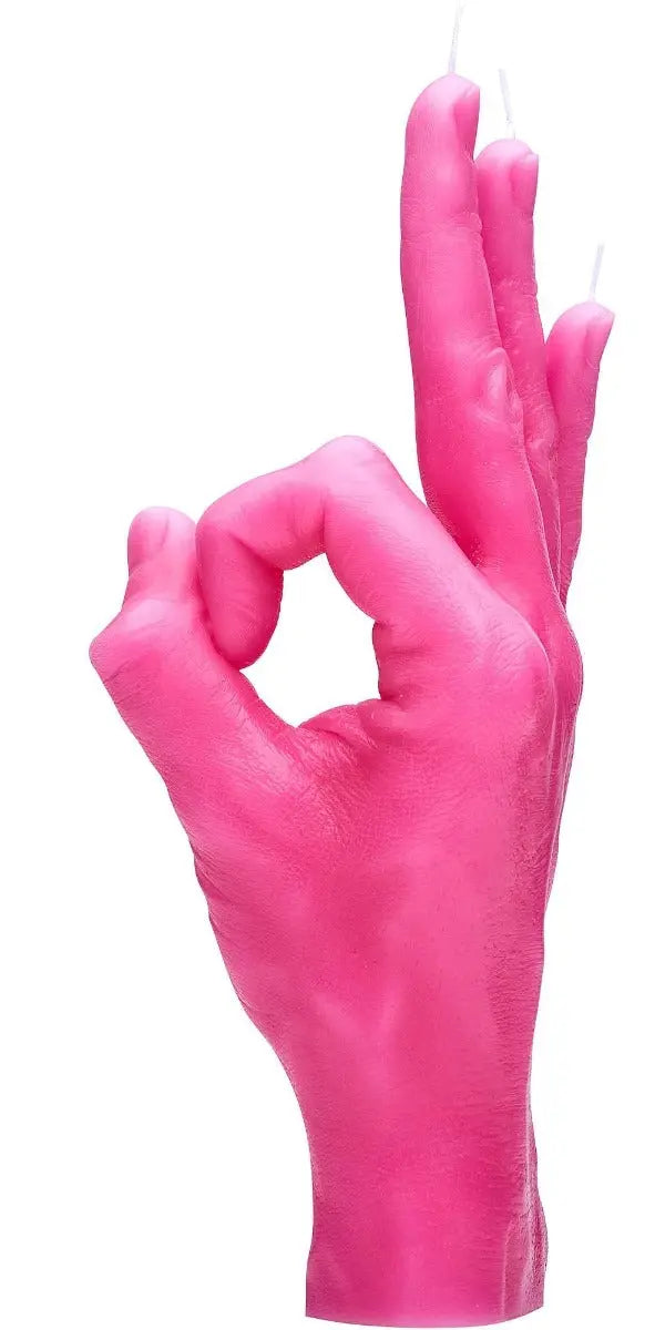 OK Rot von Candle Hand