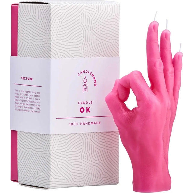 OK Rot von Candle Hand