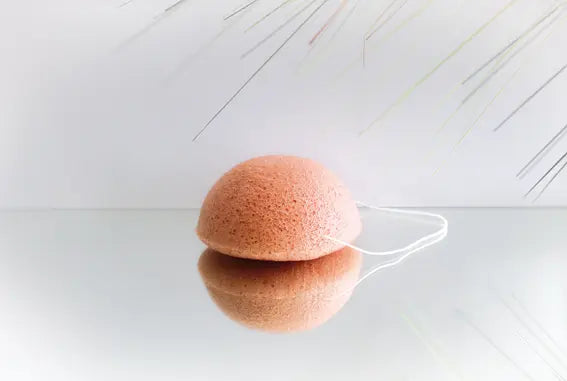 Konjac Schwamm Rosa Tonerde, für reife und müde Haut von Nawemo