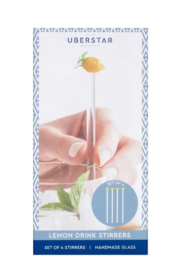 Cocktail Rührstäbchen Lemon 4er-Set von Uberstar
