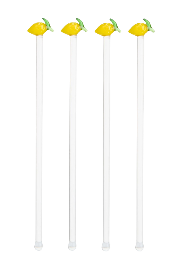 Cocktail Rührstäbchen Lemon 4er-Set von Uberstar