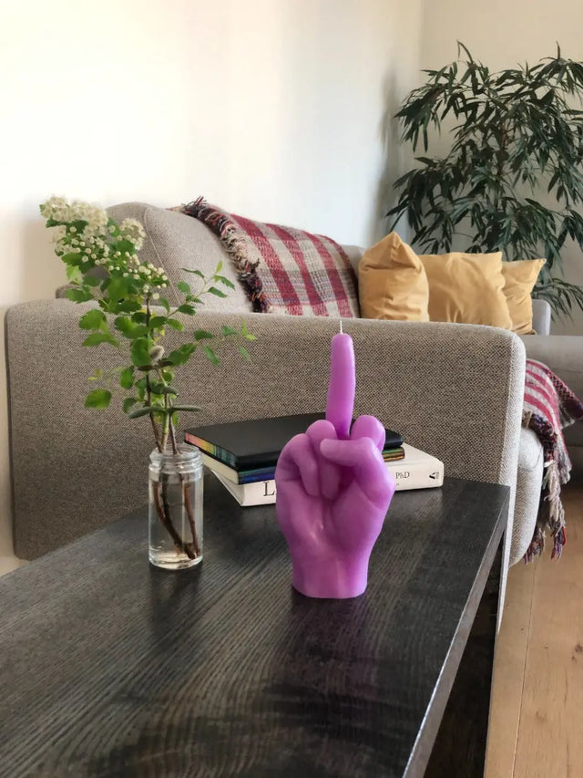 F*ck you Rot von Candle Hand