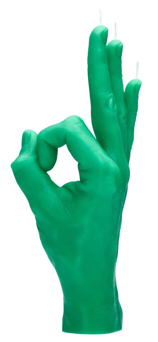 OK Rot von Candle Hand