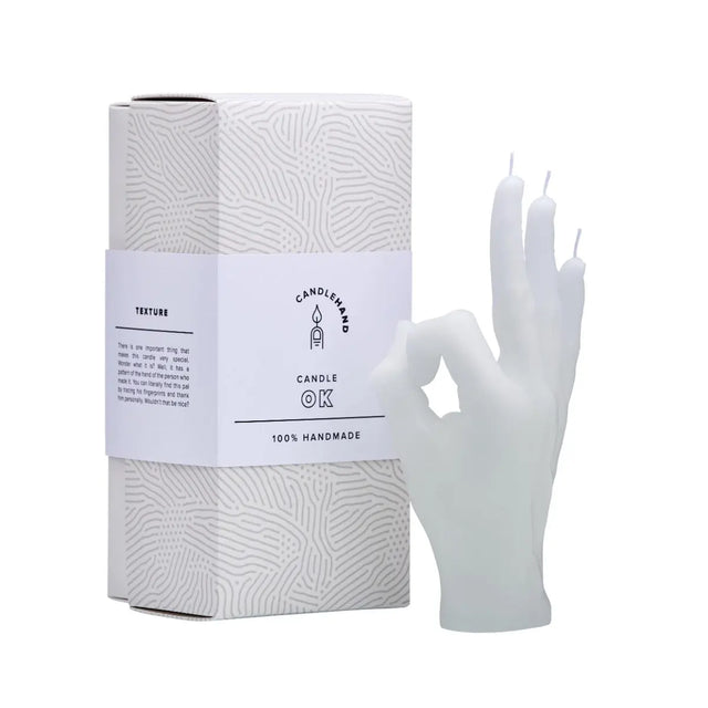 OK Rot von Candle Hand